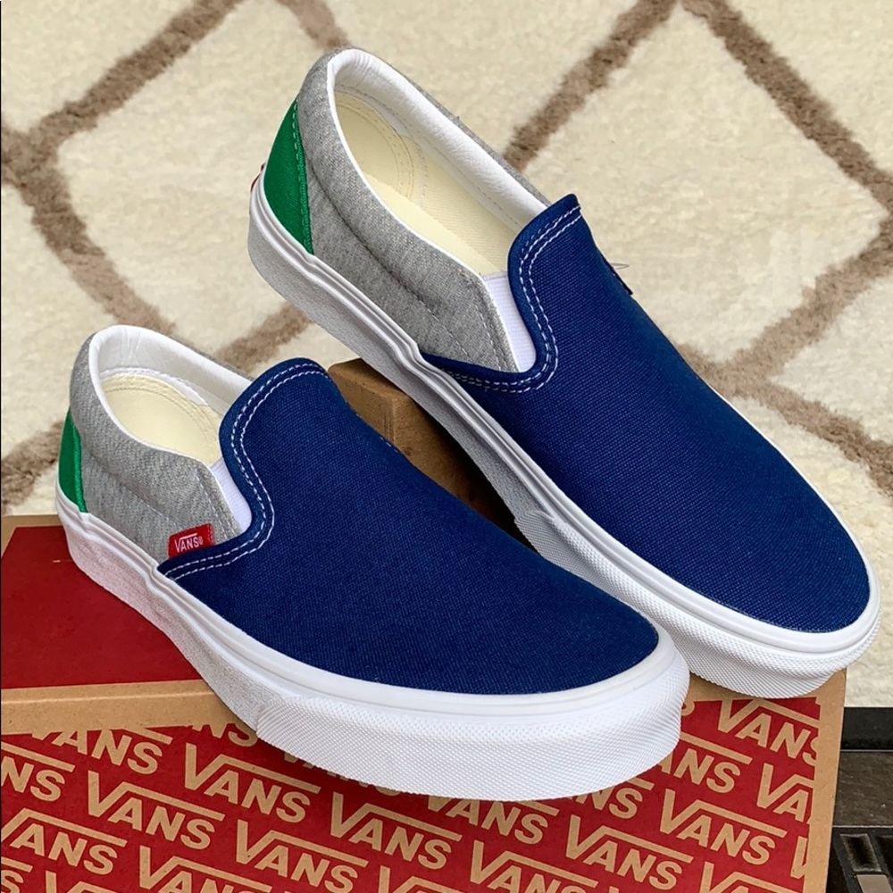 •VANS Men’s CLASSIC SLIP ON VANS COASTAL Grey/TrWht Sneakers - Picture 2 of 16